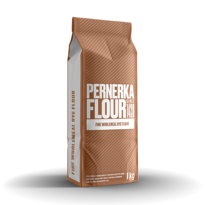 Fine wholemeal rye flour can be used for baking bread, preparing sourdough starter or in gingerbread dough.