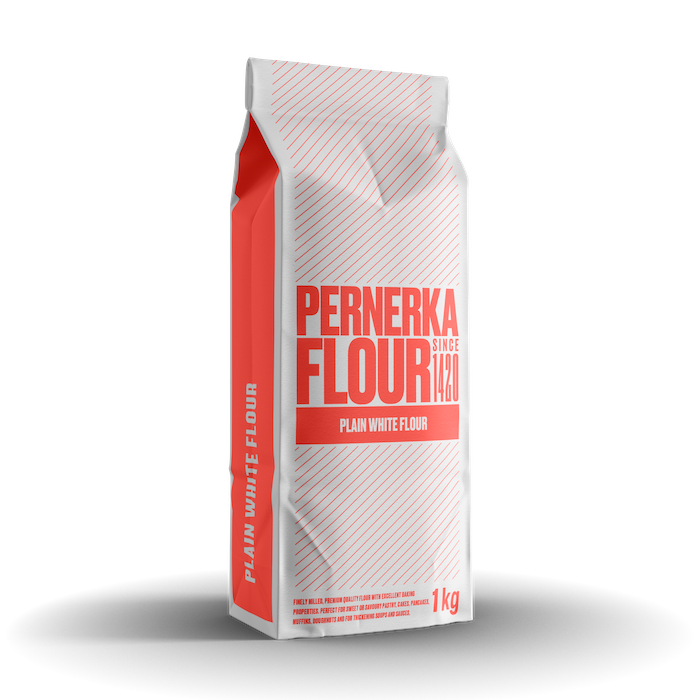 Plain flour can be used for making all leavened dough and for both sweet and savoury dishes and bakes. 