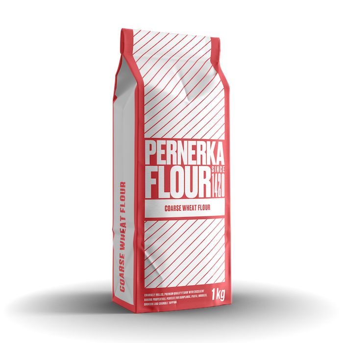 Coarse wheat flour is especially suitable for making cooked meals and side dishes.