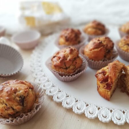 SAVOURY MUFFINS WITH CHORIZO AND SUN-DRIED TOMATOES