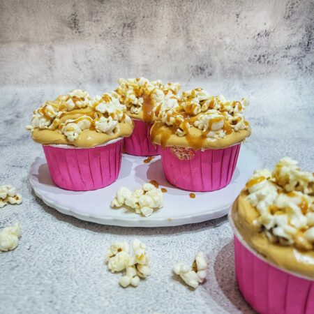 CARAMEL POPCORN CUPCAKES