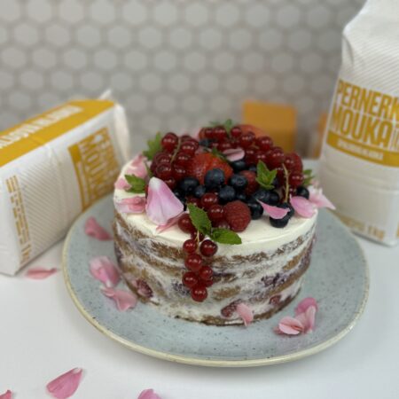 SPELT FLOUR FRUIT CAKE